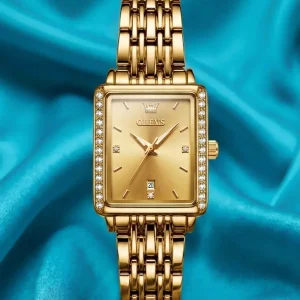 OLEVS Women's Square Watch (GOLD)